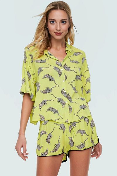 PayBuy Stylish Animal Pattern Viscose Shirt Shorts Set Summer Beach Fashion Quality Craftsmanship