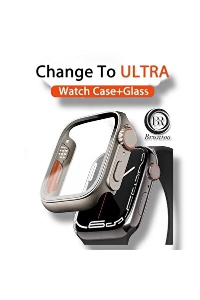 Apple Watch Series 7/8/9 Compatible 45 Mm Case And Screen Protector Ultra Converter Case .