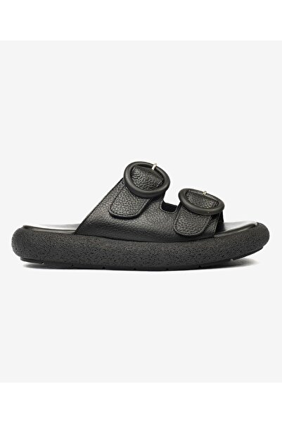 Greyder Kadın Siyah Hakiki Deri Terlik 4Y2TT59005