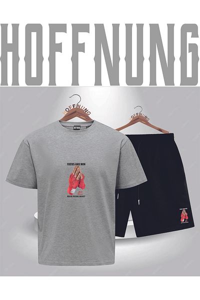 HOFFNUNG Full Shorts My New Print Rust Color Suit