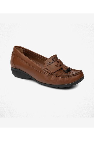 Greyder Women's Tan Genuine Leather Comfort Shoes 5Y2Fa25593