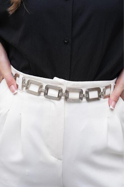 Desre Moda Silver Chain Belt Dress Belt Shirt Belt Coat Belt