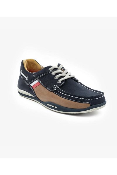 Greyder Men's Navy Blue Nubuck Genuine Leather Marine Shoes 5Y1Ma00106