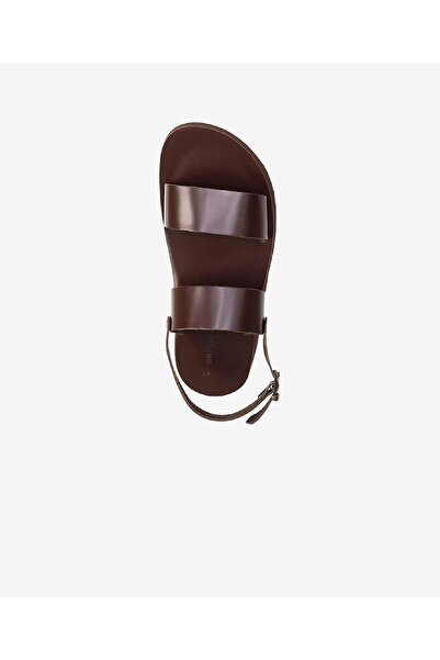 Greyder Erkek Kahverengi Hakiki Deri Sandalet 3Y1CS62622