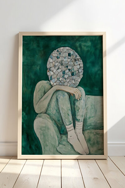 HİGUERA Γυναικεία φιγούρα με μωσαϊκό κεφάλι Δημιουργικό και διαφορετικό στυλ ...