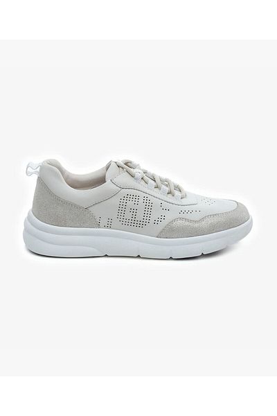 Greyder Pantofi sport de damă din piele naturală alb murdar 5y2ua34590