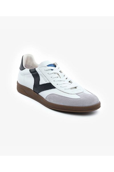 Greyder Ανδρικά Παπούτσια Sneaker από Γνήσιο Δερμάτινο Λευκό Μαύρο 5y1sa18270
