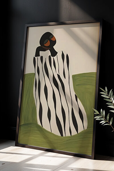 HİGUERA Εικονογραφικό κίτρινο και πράσινο χρώμα Λεπτομερές ζωγραφική με κορνί...