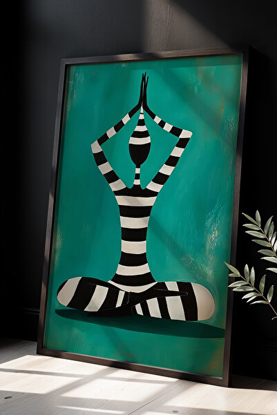 HİGUERA Φιγούρα Διαλογισμού Ήρεμο και Ισορροπημένο Ατμόσφαιρα Πίνακας με Φυσι...