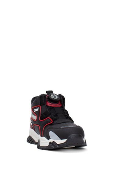 Cool Boy's Classic Boots - Bobe Kids Torr Filet, Μαύρο Κόκκινο