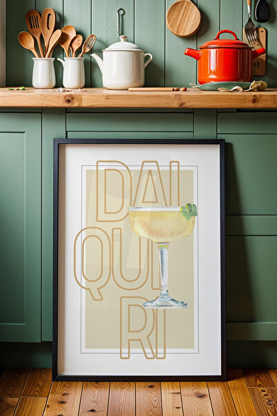 HİGUERA Daiquiri Cocktail Bar Illustration BAR Ζωγραφική τοίχου κουζίνας με φ...