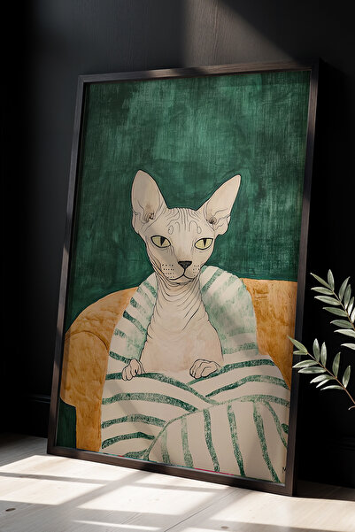 HİGUERA Ζωγραφική τοίχου με φυσικό ξύλινο πλαίσιο με ζωγραφική στον Φάραο με ...