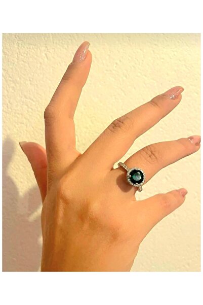 reyselstyle بروش بارماجا فردي من الحجر الأخضر قابل للتعديل