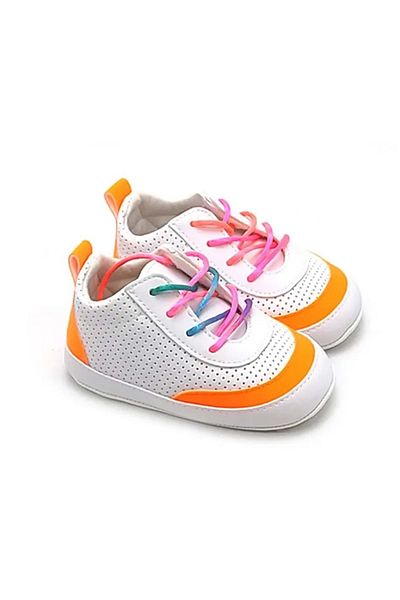 LOVE MAXX Funny 17-18-19 Colorful Sports Booties Shoes Orange