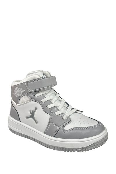 Cool Tenis pentru copii Haykat Long Flt - Bobe Kids, alb gri