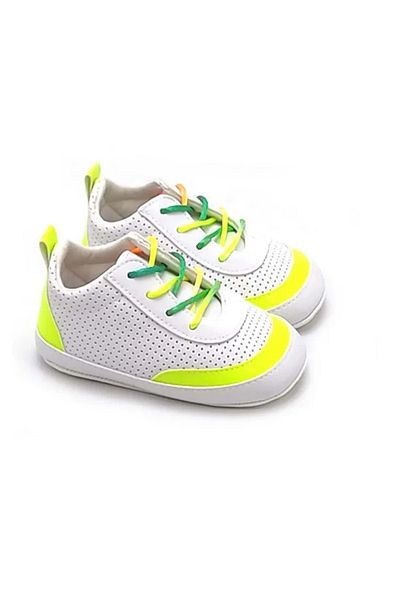 LOVE MAXX Funny 17-18-19 Colorful Sports Booties Shoes Yellow