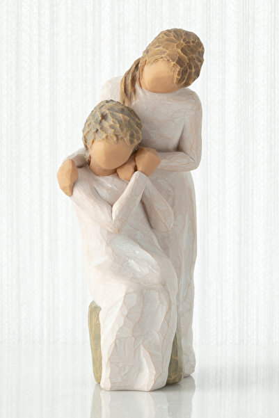 Willow Tree Loving My Mother - Annemi Seviyorum Biblo Anne Kız Sevgi Figürü El Yapımı Dekoratif Hediyelik