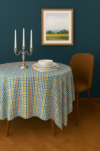 EvRossa سجادة نزهة صغيرة منقوشة بمربعات مقاس 120 × 170 مع خيارات الحجم