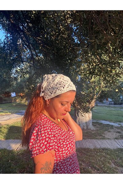El örgüsü Ydr Design Hand Knitted Bandana