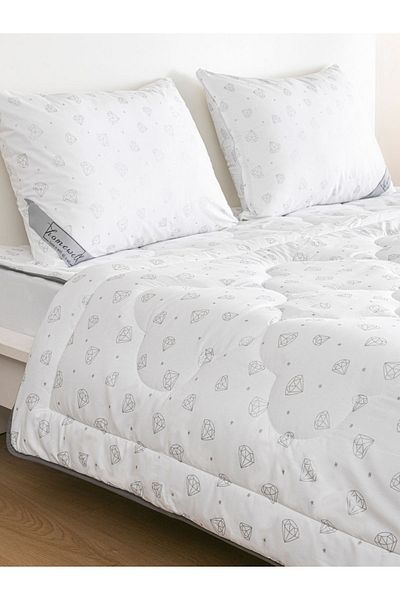 homewell 100% Pure Cotton Hypoallergenic Double Quilt Diamond