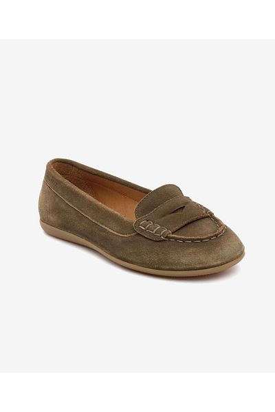 Greyder Women's Brown Genuine Leather Casual Shoes 5Y2Ra34371
