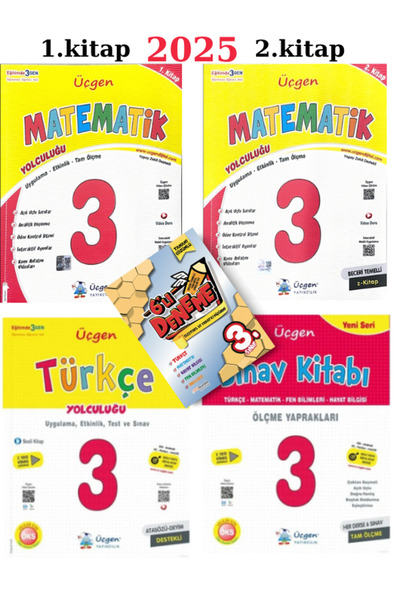 Üçgen Yayıncılık Üçgen 3. Sınıf Yeni Nesil Matematik+türkçe Yolculuğu + Sınav...