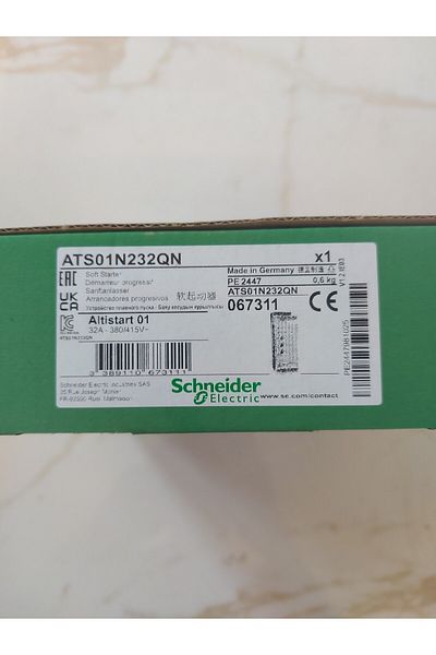 SCHNEIDER Ats01N232Qn Soft Starter 32 Ampere 380/415V Altistart 01 - Pe 2447 -067311