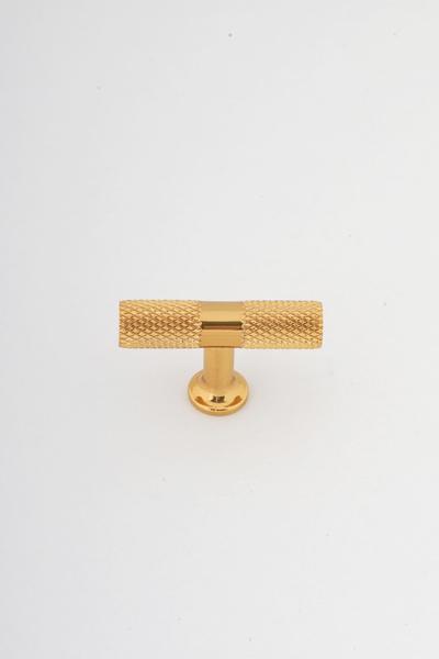 IRK METAL VE HIRDAVAT Golden Yellow t Bar (Serrated Bar) Handle Aluminum Metal. Furniture Kitchen Drawer Cover Handle