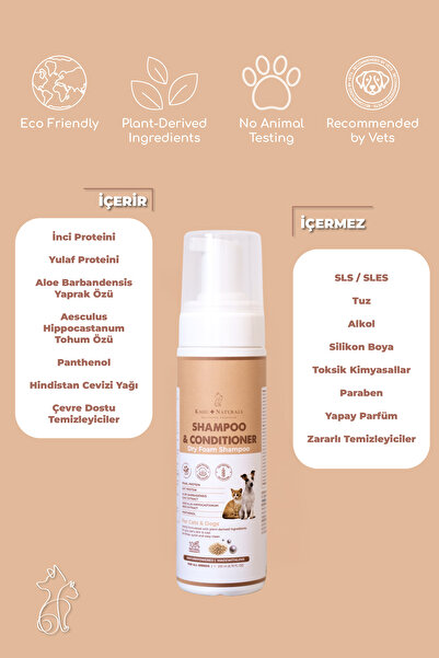 Kahu Naturals Spiritually Connected Vücut Pati Temizliği ve Genel Bakım Günlük Seti Kediler ve Köpekler için, 4’lü