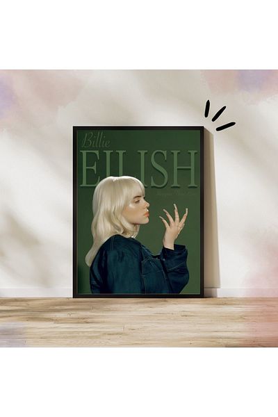 Arthopia Billie Eilish Magazin Εξώφυλλο περιοδικού Pinterest Αφίσα με κορνίζα Δώρο Διακόσμηση Σχέδιο ζωγραφικής