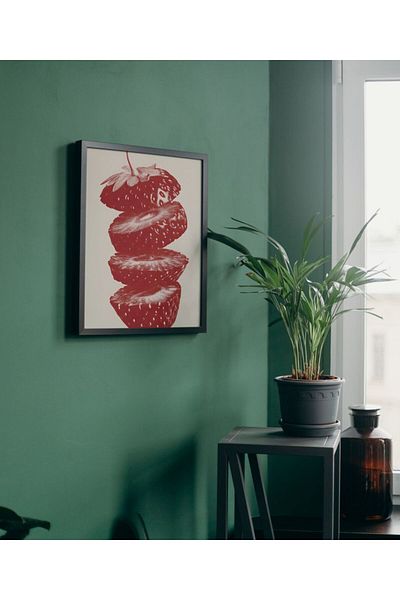Arthopia Κόκκινο κεράσι Αριστοτεχνικό αφίσα Pinterest Δώρο Αφίσα Πλαίσιο Καλλιτεχνικό Σχέδιο Ζωγραφική