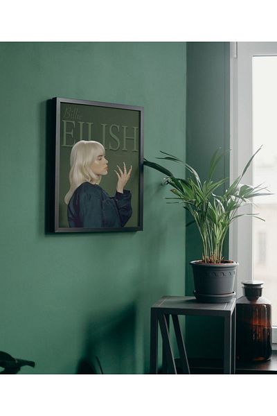 Arthopia Billie Eilish Magazin Εξώφυλλο περιοδικού Pinterest Αφίσα με κορνίζα Δώρο Διακόσμηση Σχέδιο ζωγραφικής