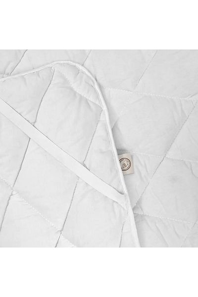 yasetex tasarım Wool Mattress Pad Mattress - 100% Lamb Wool Filling, Seasonal Use, Breathable Comfort White