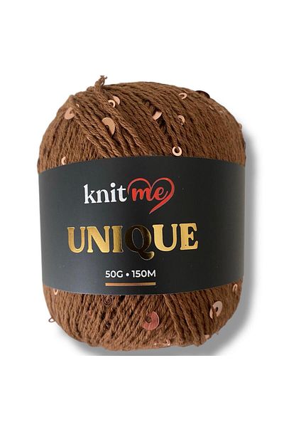 knitme 50 γραμμάρια μελάσα παγιέτες νήματα Knit Me Μοναδικό βαμβακερό πλεκτό χειρός