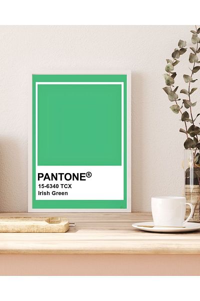 Arthopia Irish Green Pantone Pinterest Πίνακας καλλιτεχνικού σχεδιασμού με κορνίζα