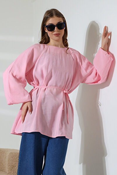 ensade Μπαλόνι μανίκι Modal Woven Tunic