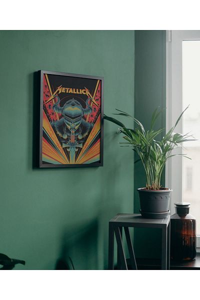 Arthopia Metallica Design Pinterest Πίνακας υψηλής ποιότητας σχεδίου με πλαίσιο αφίσας