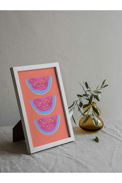Arthopia Καρπούζι Slice Aesthetic Pinterest Πλαίσιο αφίσας Υψηλής ποιότητας ζωγραφική σχεδίου