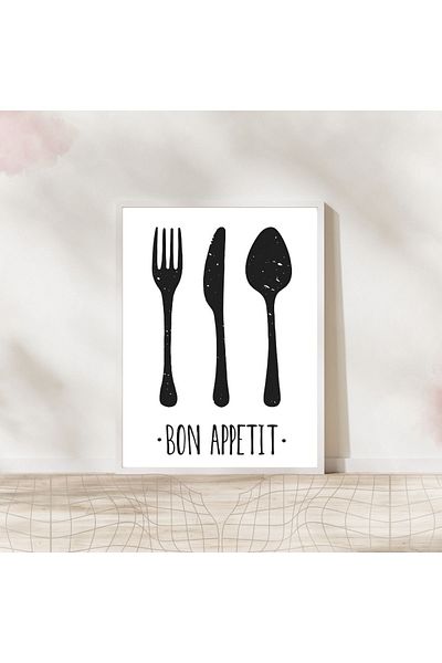 Arthopia Bon Appetit Καλή όρεξη Προϊόντα κουζίνας Αφίσα Δώρο Διακόσμηση Σχέδιο Ζωγραφική