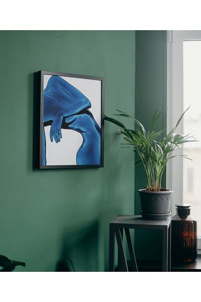 Arthopia Woman Body Aestethic Blue Pinterest Πίνακας καλλιτεχνικού σχεδιασμού με πλαίσιο αφίσας