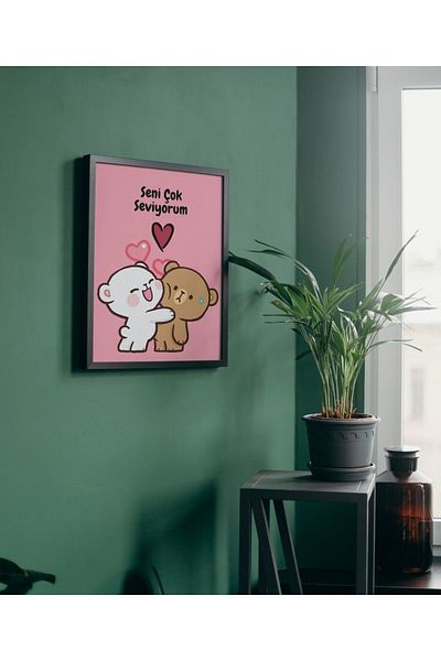 Arthopia Ημέρα του Αγίου Βαλεντίνου I Love You So Much Δώρο Pinterest Πίνακας καλλιτεχνικού σχεδιασμού με κορνίζα