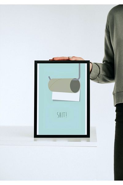 Arthopia Vintage Pinterest ρολό χαρτιού υγείας με κορνίζα αφίσας υψηλής ποιότητας σχεδίου