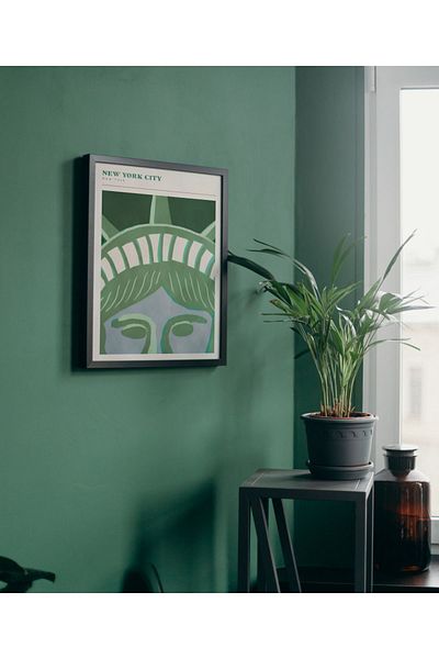 Arthopia Νέα Υόρκη Pinterest Αφίσα με κορνίζα Υψηλής ποιότητας διακοσμητικό σχέδιο ζωγραφικής