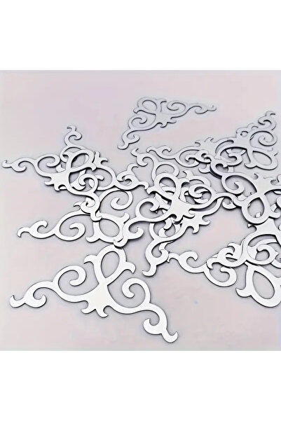 Vuslat Hediyelik 8 Adet Kendinden Yapışkanlı Dekoratif Ayna Süs (8 Adet 10 X ...