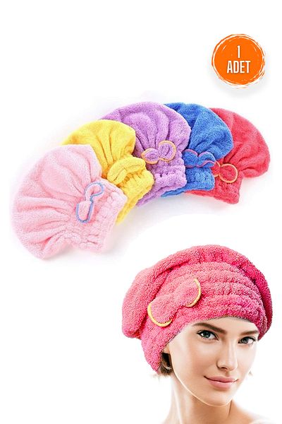 Beatitude Hair Drying Towel 1Pcs Microfiber Hair Drying Head Towel Shower Wet Hair Drying Cap Towel