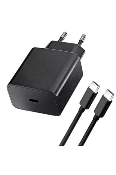 Gtech Set Charger Network 25W + Cable Type-C / Type-C, G-Tech, Compatible with Samsung Galaxy A06, Quick