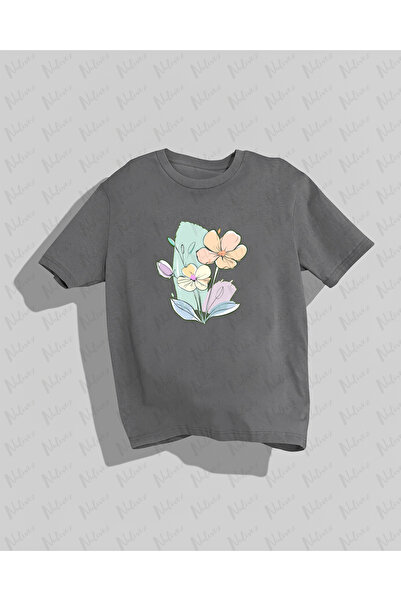 Nulivez تي شيرت مطبوع عليه زهور عالي الجودة مدمج للجنسين