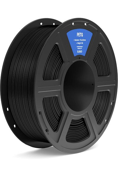 ELEGOO خيوط PETG مقاس 1.75 مم أسود 1 كجم
