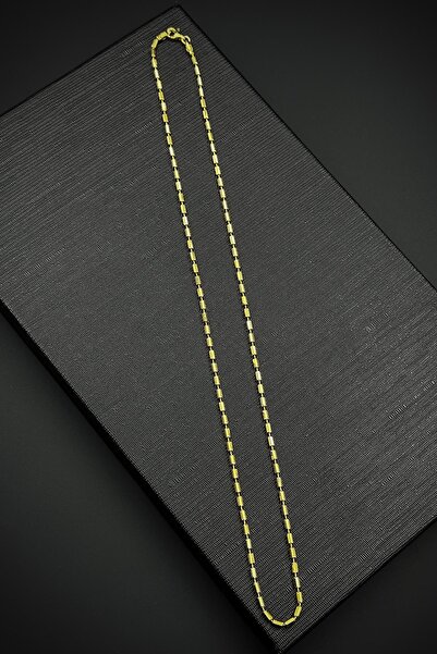 FRNCH 925 Ayar Gümüş İtalyan Model Altın Renk Erkek Kolye FRJ30920-1020-G