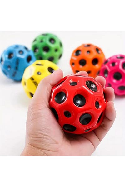 AKIN PAZAR 5 Pieces of Bouncing Ball Moonball Galaxy Space Moon Ball Extreme Bouncing Moonball Garden Toy